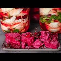 ОЧЕНЬ ЛЕГКИЙ и ВКУСНЫЙ рецепт капусты по-грузински. Квашеная капуста со свеклой. Соленье из капусты.