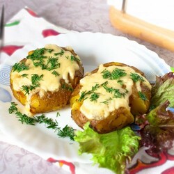 Молодой картофель по-португальски в горчичной заправке