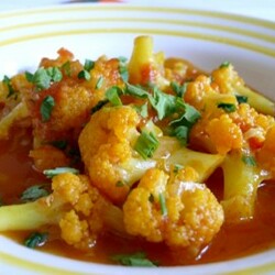 Цветная капуста с соусом карри : Вторые блюда