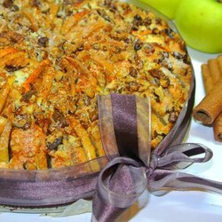 Яблочный пирог с орехами - пошаговый рецепт с фото