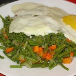 Жареный папоротник