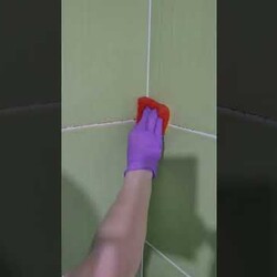 Выбеливаю межплиточные швы просто! #швы #плитка #ремонт #ванная #туалет #плесень #советы #лайфхаки