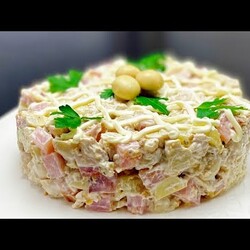 НОВОГОДНИЙ САЛАТ "СОЧНАЯ ПОЛЯНА"