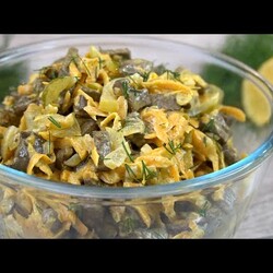 Мой ходовой Салат "Пассажирский"  Какой же он вкусный получается, хотя всего 4 продукта в составе.