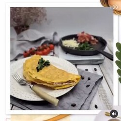 Сложенный омлет