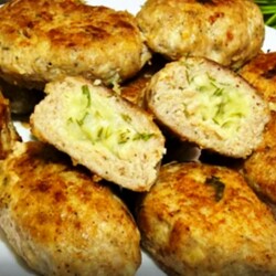 Котлеты с картофельно - сырной начинкой