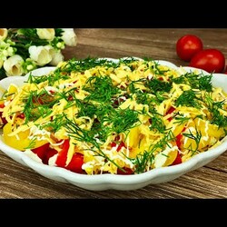 Всего три ингредиента. Для летнего салата из обычных продуктов .