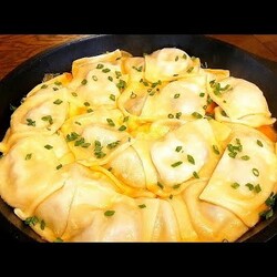 Блюдо "БОЛЬШАЯ СКОВОРОДА" из фарша и кабачка