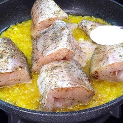 Синтай с картофелем в духовке.