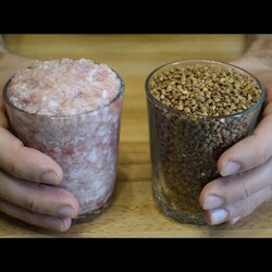 Котлеты с гречкой на сковороде