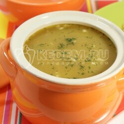 Грибной суп с опятами на мясном бульоне