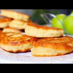 Кефир,Манка и Любая Начинка! Пышные оладьи из манки