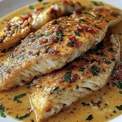 Рыбка в золотистом соусе