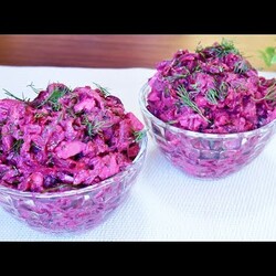 Салат из тертой свеклы