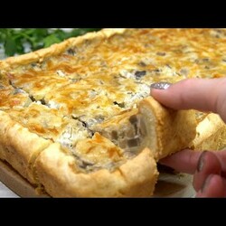 Обалденный закусочный пирог с грибами!