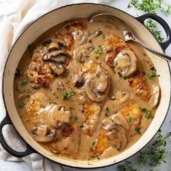 Курица с грибами