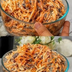 Салат Минутка с курицей, фасолью и морковкой по-корейски