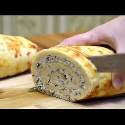 Праздничная закуска Сырный рулетик