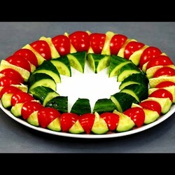 Как красиво нарезать овощи на праздничный стол! УКРАШЕНИЕ овощами!