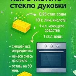 Очистка стекла духовки_ГОРНИЧНАЯ