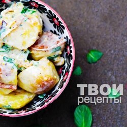Салат из жареной картошки