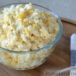 Рецепт: Сытный салат с курицей на RussianFood.com