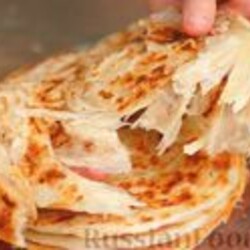 Рецепт: Слоёные лепёшки на сковороде на RussianFood.com