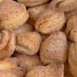 Творожное печенье с сахаром