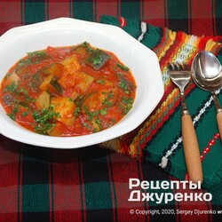 Кабачки в томатном соусе с добавкой перца, чеснока и чили. Пошаговый рецепт Сергея Джуренко