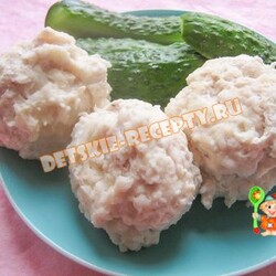 Куриные фрикадельки для детей (быстрые, отварные) фото рецепт | ДЕТСКИЕ РЕЦЕПТЫ, БЛЮДА