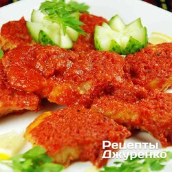 Рыба в томате — филе судака в свежем томатном соусе - Рецепты Джуренко