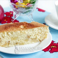 Шарлотка в микроволновке  — рецепт с фото