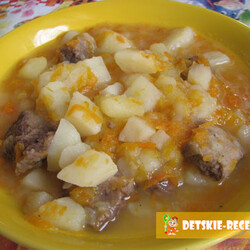 Тушеный картофель с мясом: фот орецепт | ДЕТСКИЕ РЕЦЕПТЫ, БЛЮДА