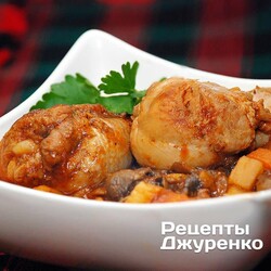 Рагу из курицы с шампиньонами и томатным соусом - Рецепты Джуренко