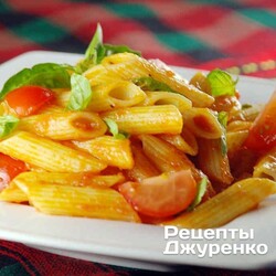 Паста с помидорами — пенне с помидорным соусом - Рецепты Джуренко