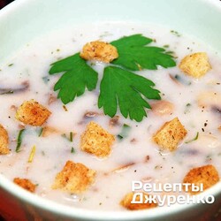 Крем суп из шампиньонов