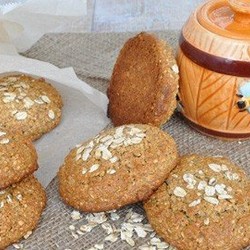 Рецепт Домашнее овсяное печенье без муки