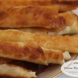 Жареные трубочки из лаваша с сыром, быстрая горячая закуска