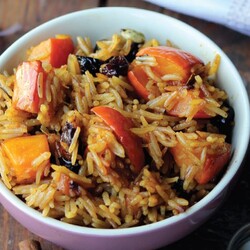 ფლავი გოგრითა და შავი ქიშმიშით