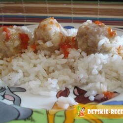 Фрикадельки из куриного фарша с рисом | ДЕТСКИЕ РЕЦЕПТЫ, БЛЮДА