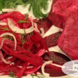 Капуста, квашенная со свеклой. Острая яркая капуста по-грузински (по-гурийски)