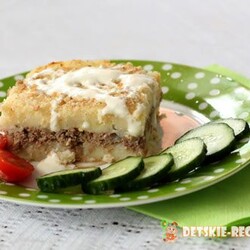 Запеканка из картофельного пюре с фаршем | ДЕТСКИЕ РЕЦЕПТЫ, БЛЮДА