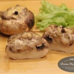 Быстрые шампиньоны с сыром в микроволновке, горячая закуска-пятиминутка