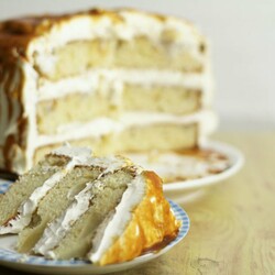 Грушевый торт в карамели