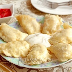Вареники на кефире на пару — рецепт с фото