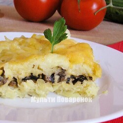 Картофельная запеканка в мультиварке - пошаговый рецепт с фото на Мультиповарёнок.Ру