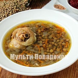 Суп из чечевицы в мультиварке Поларис | Мультиповаренок