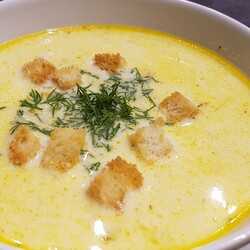 Сырный суп по-французски с курицей. Рецепт