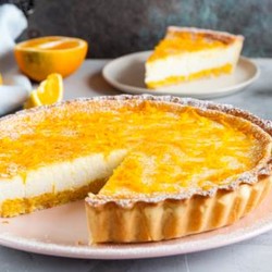 Пирог с апельсиново-творожной начинкой