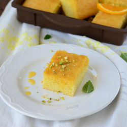 Греческий апельсиновый пирог "Ревани"